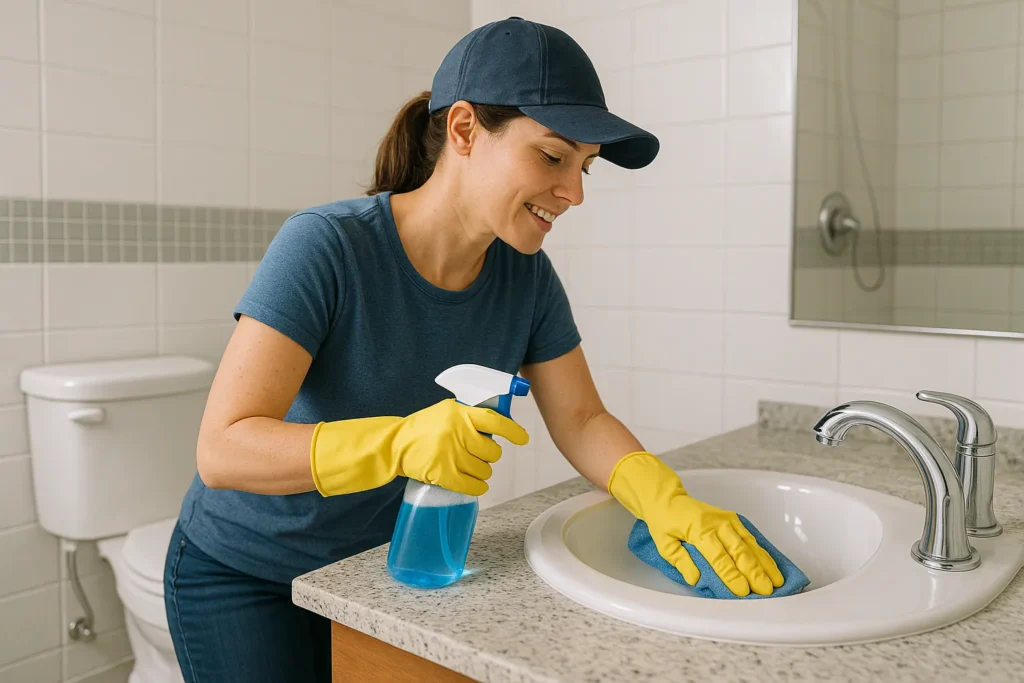 bathroom cleaning tips